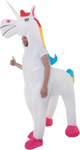 Aufblasbares einhorn kostüm - aufblasbares,