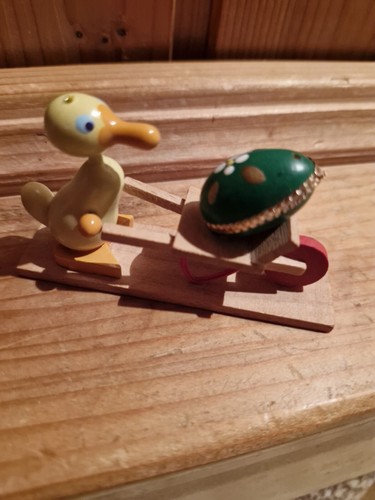 Holzdeko vintage ente mit - vintage,