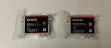 2 x Patrone Epson T0877 + T0879 C13T08774010 C13T08794010 Stylus Photo R1900