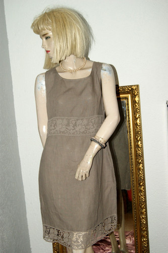 Kleid sommerkleid taupe - *,