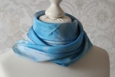 Seidentuch hellblau tuch aus - hellblau,