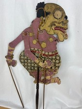 Indonesische Schattentheater-Figuren "Wayang-Kulit", um 1900 antik Java 63 cm