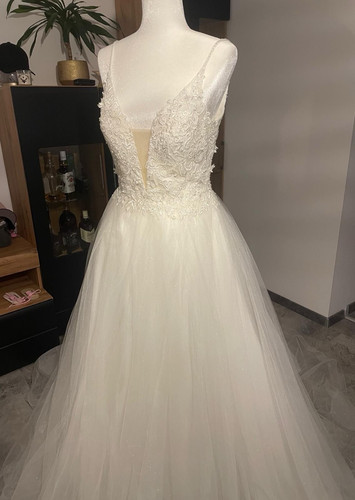 Weißes linie ballkleid mit - weißes, a-linie