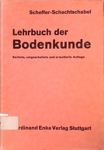 Lehrbuch der bodenkunde - lehrbuch,