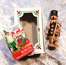 Mini-Räuchermann Schornsteinfeger, mit Mini-Räucherkerzen, im Originalkarton