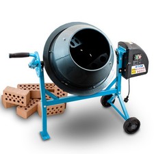 17198/ Elektrischer Betonmischer Betonmischmaschine Mörtel Zementmischer 65L