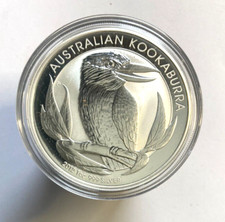 1 oz Silbermünze Australien Kookaburra 2012 in Originalkapsel