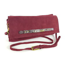 Liebeskind Handtasche Rot Wildleder Clutch Leder Tasche Umhängetasche