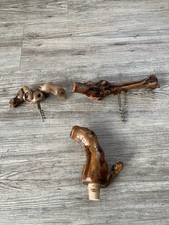 Konvolut: 2 Vintage Korkenzieher und 1 Stopfen aus Wurzelholz?? s. Art.-Beschr.