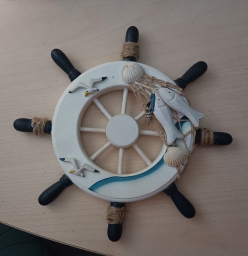 Steuerrad holzdeko schiff - holzdeko,