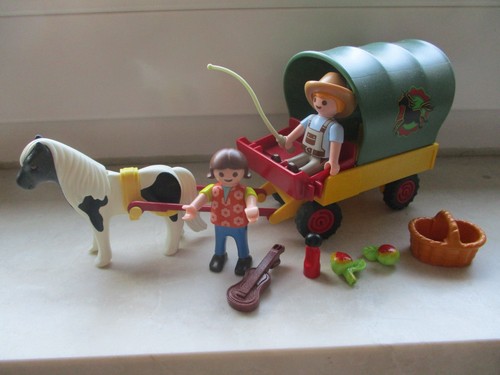 Playmobil-Pony-Kutsche-Kind