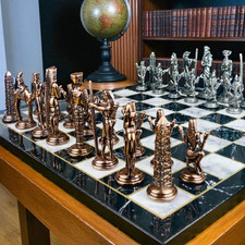 Antikes Schachspiel Handarbeit