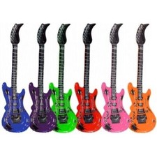 Aufblasbare Luftgitarren Bunt 100 cm Gitarre Luft Gitarre Air Guitar *NEU* 1 Stk