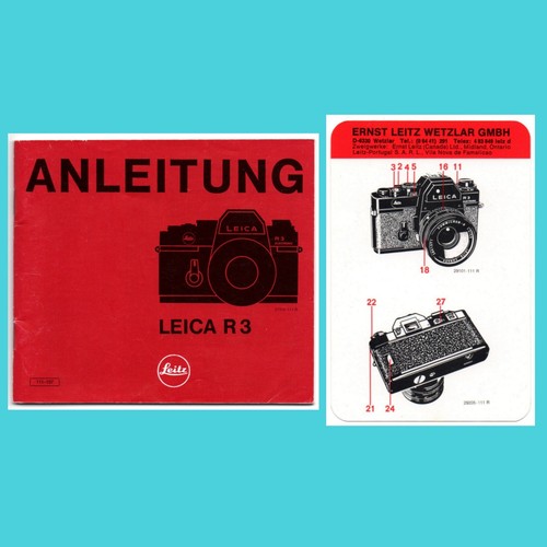 Anleitung leitz leica r3 - anleitung, r