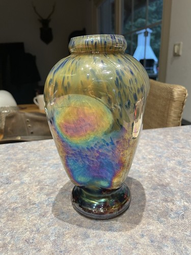 Glasvase vase irisierendes - glasvase,