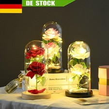 LED Ewige Rose im Glas für