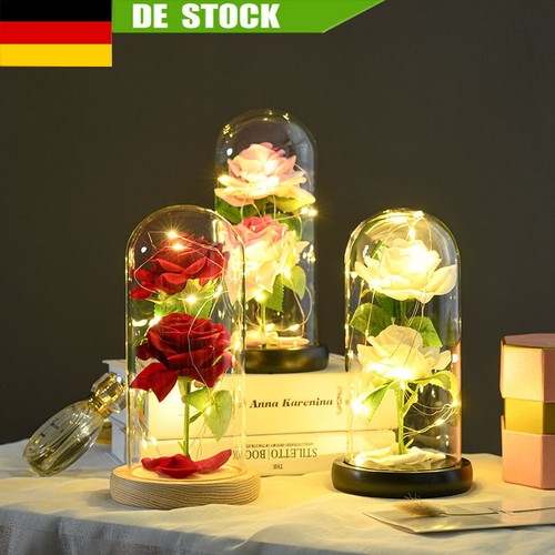 Led ewige rose - glas, für