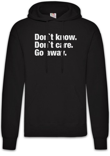 Don know care go - don't,