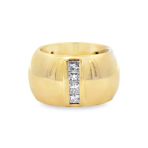 Massiver gelbgold ring - massiver,