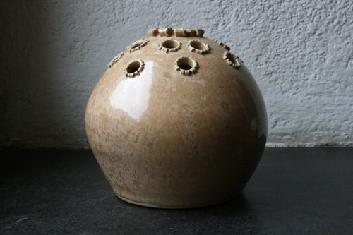 Keramik vase beige - keramik-vase,