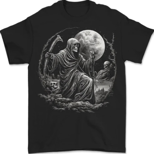 Sensenmann mit vollmond und - mit,