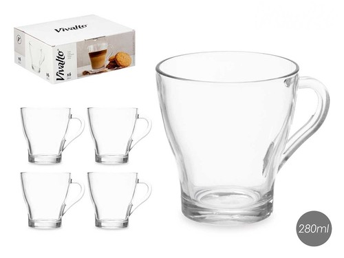 Kaffeegläser 280ml mit - 6,