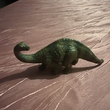 Saurier Brontosaurus, Hartplastik (BULLYLAND), 11,5 cm lang, ca. 5 cm hoch Alt