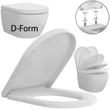 WC Sitz mit Absenkautomatik Toilettendeckel Klobrille Toilettensitz Klodeckel