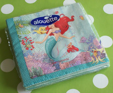 Meerjungfrau Arielle 20 Servietten Set OVP Mermaid Nixe Fische Korallen Disney