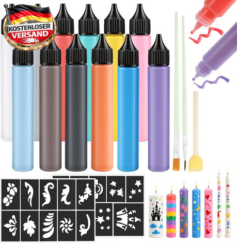 Kerzenmalstifte set farben - kerzenmalstifte, 12