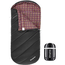 KINGCAMP Deckenschlafsack Freespace 250 Winter Schlafsack Breit Baumwolle -8°C