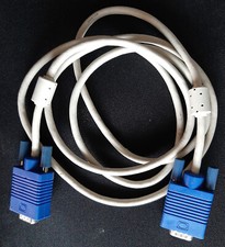 Retro-PC: VGA-Monitoranschlusskabel 1,80 Meter mit Entstörfiltern