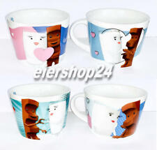 Alle 4 versch. KINDER RIEGEL SAMMELTASSEN 2021 Ferrero Milky & Schoki unbenutzt!