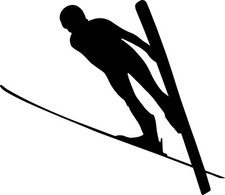 Autoaufkleber Skispringen 090 Sticker Aufkleber Skispringer