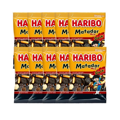 Haribo matador dark mix 10x - dark,