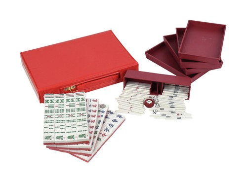 Mah jong set pvc koffer - jong, im