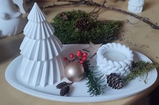 Weihnachtteller handgegossen