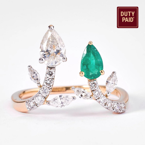Natural emerald pear - 0.82,