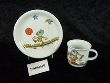 Arzberg Kindergeschirr  "  ANTJE  VOGEL  "  Frühstücksteller & Henkelbecher