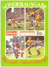 Fuwo Die neue Fußballwoche Sonderausgabe Saison 1981/82-DDR-Oberliga / Ostalgie