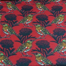 Jersey Vögel auf dunkel rot