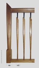 Treppenpfosten Geländer Holz Balkongeländer Holzgeländer  Pfosten  Buche Treppe