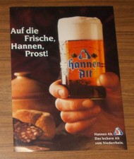 Seltene Werbung HANNEN ALT -