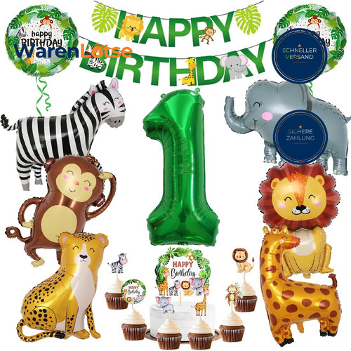 Dschungel deko geburtstag - 1.,