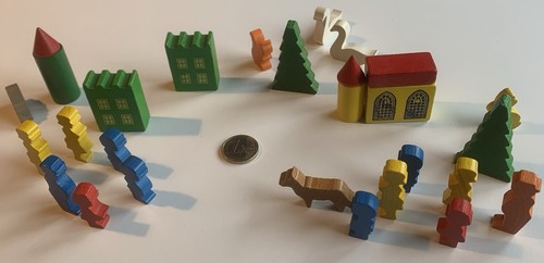 Wunderschöne stadt mit kirche - stadt,