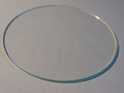Ein flacher glas linse - ein,