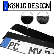 1x Kennzeichenhalter Klett Rahmenlos Auto Nummernschildhalter KFZ Kennzeichen