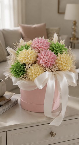 Bunte blumenbox mit - blumenbox,