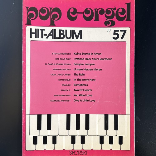 Noten pop orgel - noten, e-orgel
