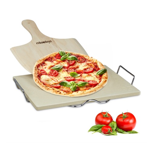 Pizzastein pizzaschaufel set - pizzastein,
